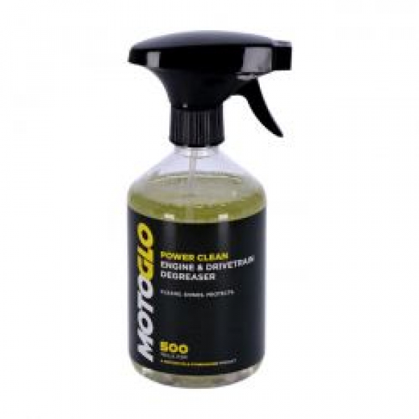 MotoGlo, power clean engine and drivetrain degreaser