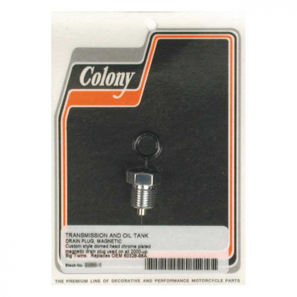 Colony, oil drain plug. Magnetic