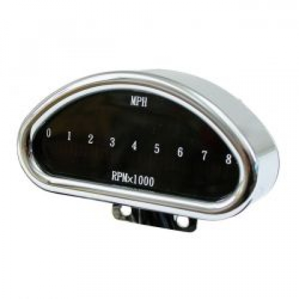 Elektronischer CNC-Aluminium-Tachometer (MPH) Chrom