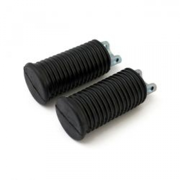 OEM style footpegs, large diameter. Black