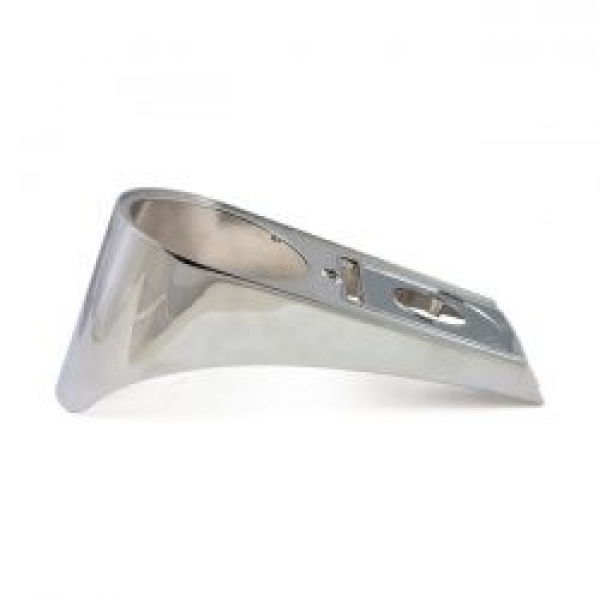 Die-cast aluminum dash cover, 11-17 style. Chrome