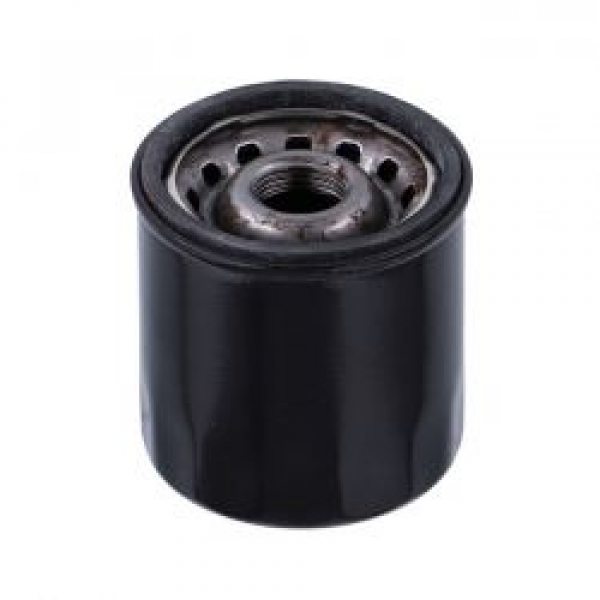 Champion, spin-on oil filter. Black