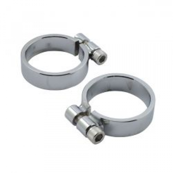 XL Sportster Heavy Duty header clamps. Chrome