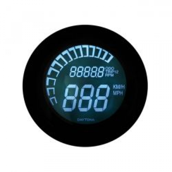 Daytona, Velona digital 60mm speedo/tacho (ECE), black