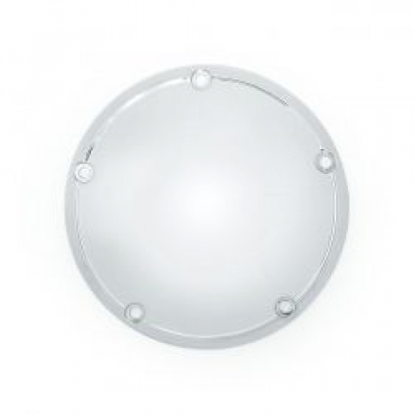 Derby cover, OEM style Domed. Chrome