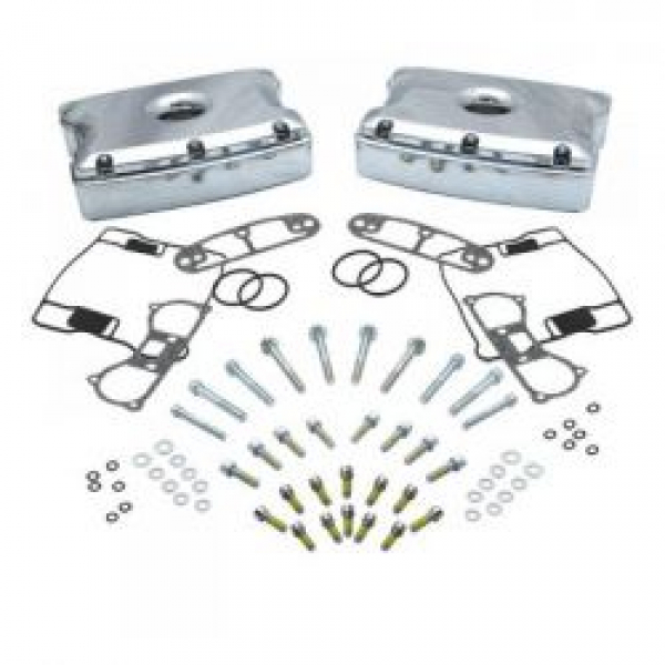 S&S, die-cast rocker cover kit. Chrome