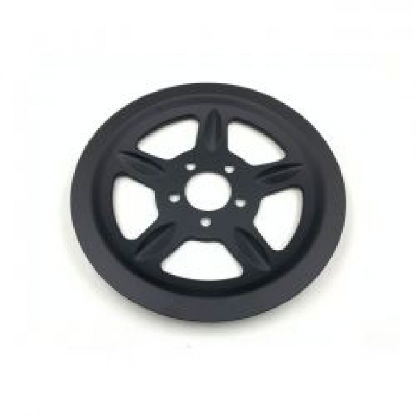 Pulley cover, 5-spoke. 68t, black