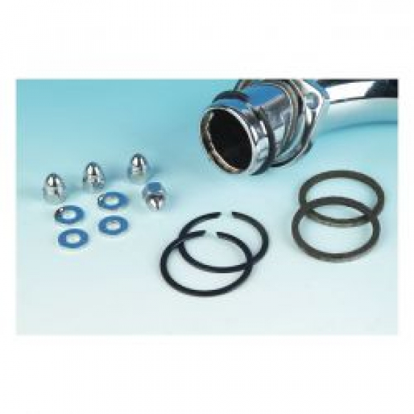 James, exhaust gasket & mount kit. Pressed wire gaskets