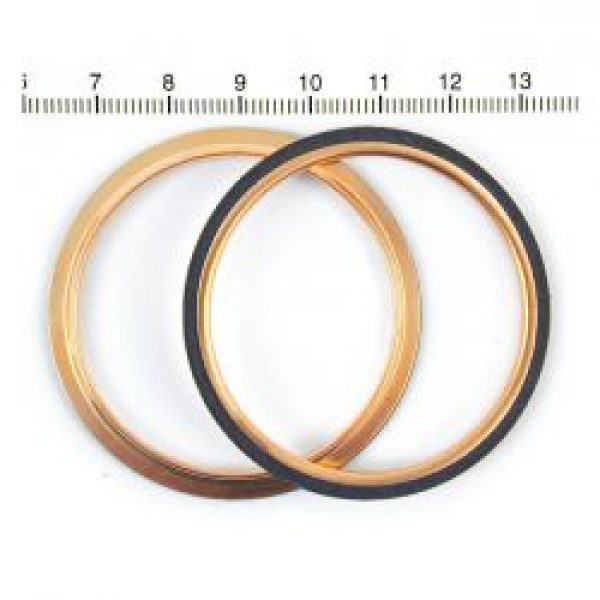 James, round copper exhaust gasket set (pr)