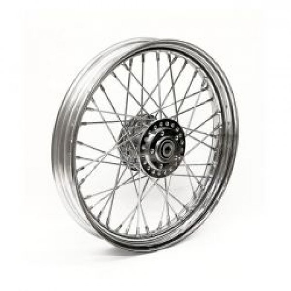 2.50 x 19 front wheel 40 spokes chrome