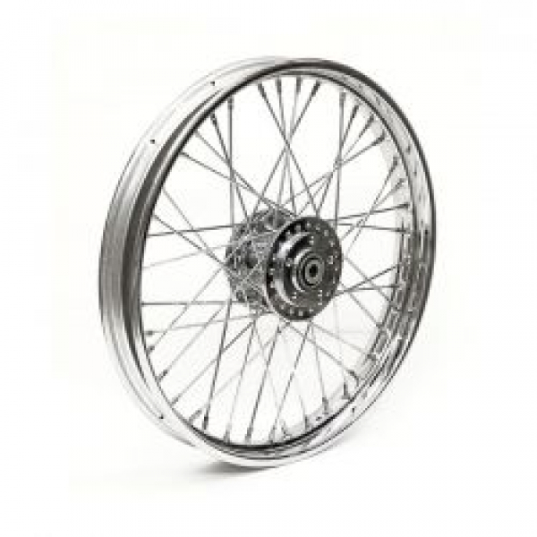 2.15 x 21 front wheel 40 spokes chrome