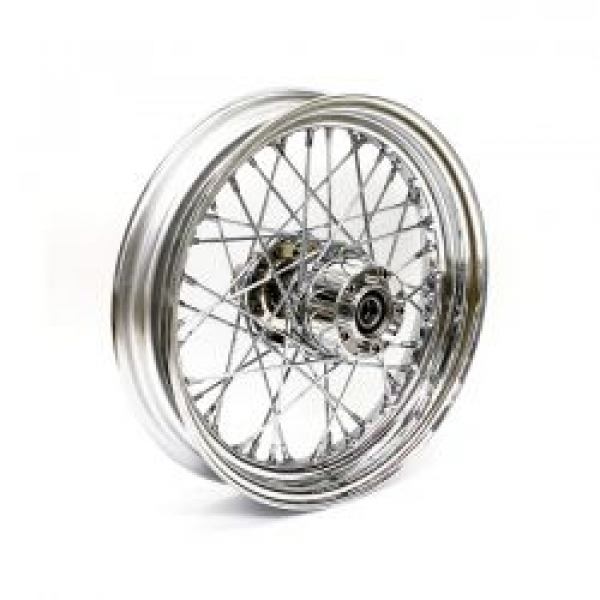 3.00 x 16 rear wheel 40 spokes chrome