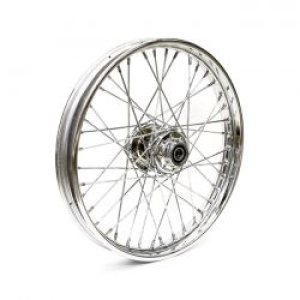 2.15 x 21 front wheel 40 spokes chrome