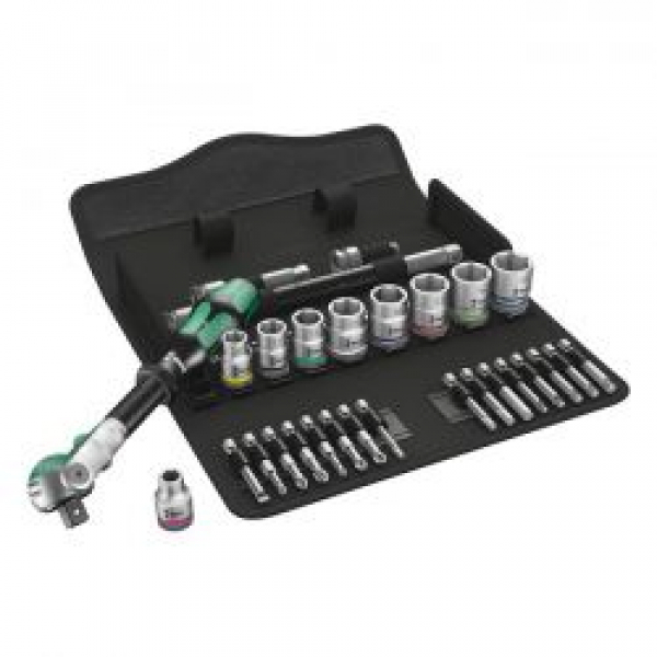 Wera Zyklop ratchet kit 29 pcs. 3/8" drive Metric sizes