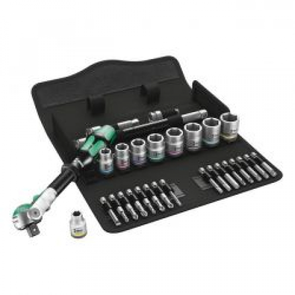 Wera Zyklop ratchet kit 29 pcs. 3/8" drive US sizes