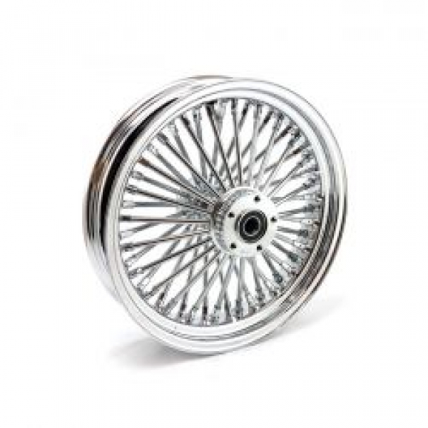 MCS Radial 48 fat spoke rear wheel 3.50 x 16 chrome