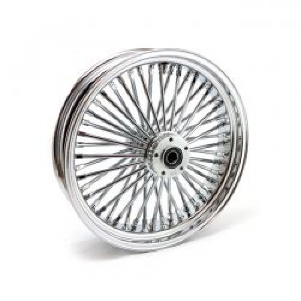 MCS Radial 48 fat spoke rear wheel 4.25 x 18 chrome