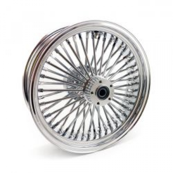 MCS Radial 48 fat spoke rear wheel 5.50 x 18 chrome