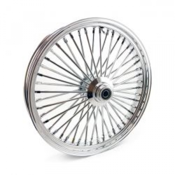 MCS radial 48 fat spoke front wheel 3.50 x 23 SF chrome