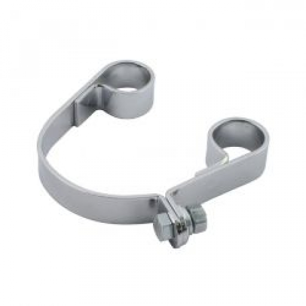 Paughco, FLT 3" muffler clamp. Chrome