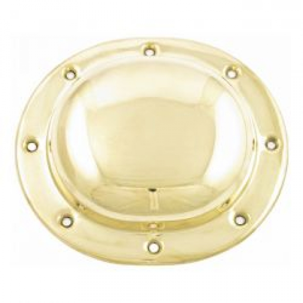 Paughco, derby cover. Plain. Polished brass