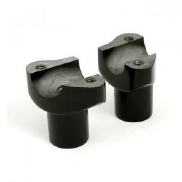 Lower OEM style riser set. Threaded. Black