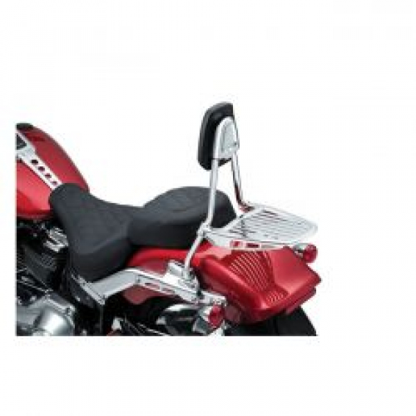 Kuryakyn, Softail all in one sissy bar kit, 19“. Verchromt