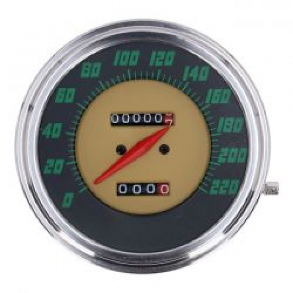 FL Tachometer, '48-61 Zifferblatt', grün. 1:1 KMH