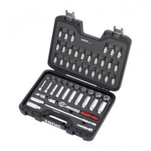 Sonic, combination socket set 3/8'', 53-piece. US/SAE sizes