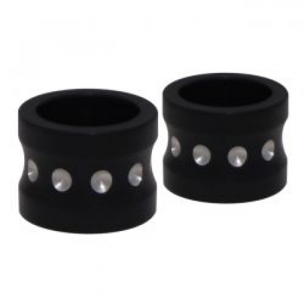 Covingtons, aluminum front axle spacer set. Black