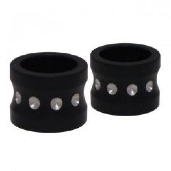 Covingtons, aluminum front axle spacer set. Black