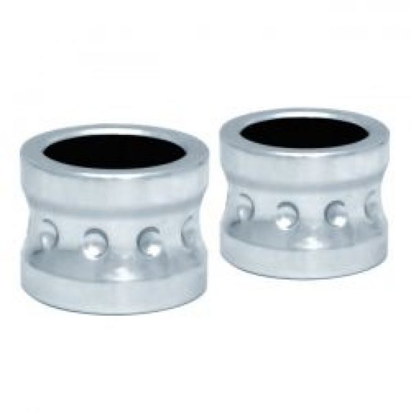 Covingtons, aluminum front axle spacer set. Chrome