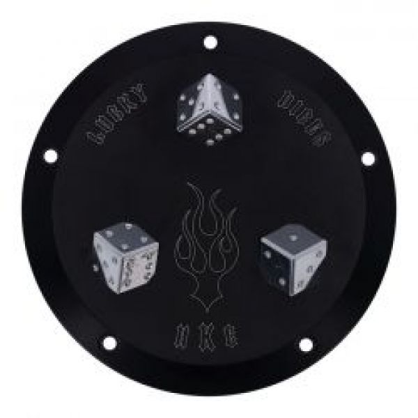 Hells Kitchen Choppers, derby cover Lucky Dice. Black