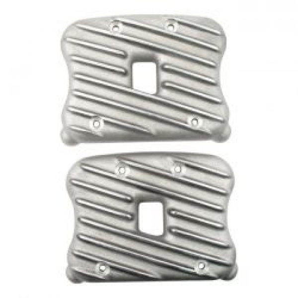 EMD, Sportster Ribster rocker cover set. Semi-Polished