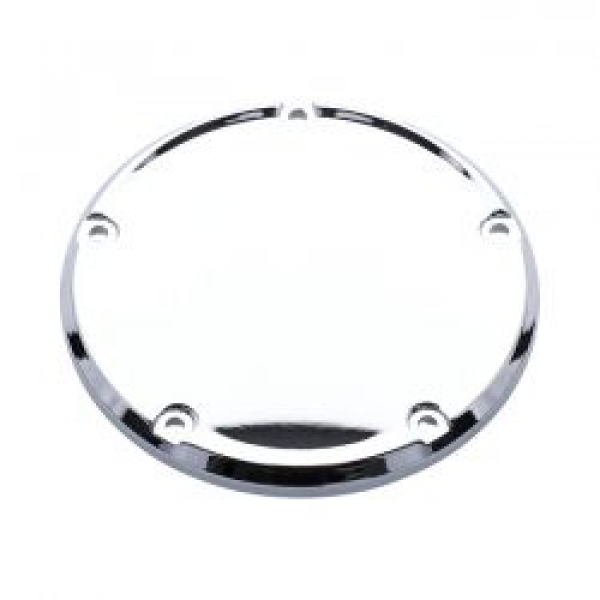 Derby cover, smooth domed. Chrome