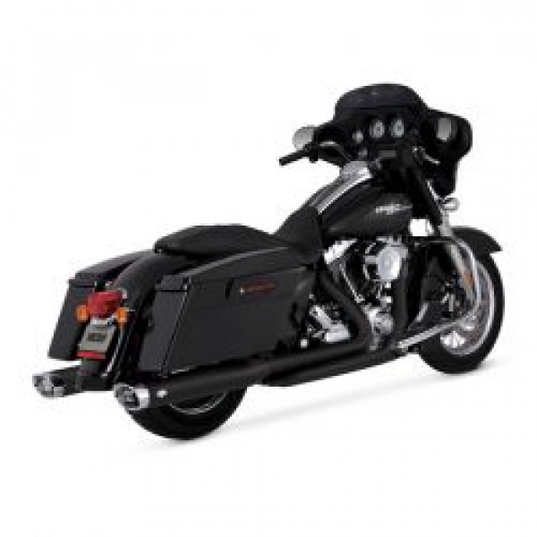 Vance & Hines, Dresser duals crossover head pipes. schwarz