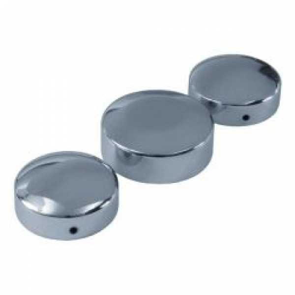 Triple tree nut cover set. Chrome