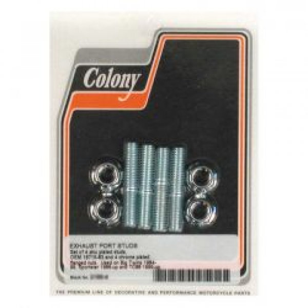 Colony, exhaust stud & nut kit