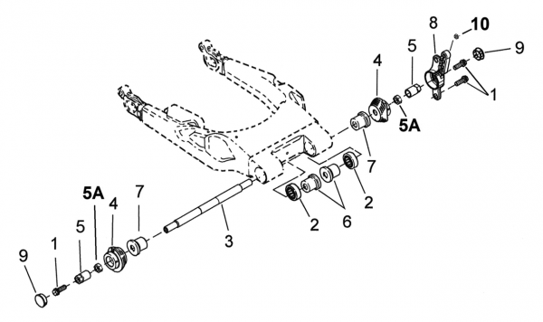 SWINGARM PARTS FOR 2009 TO PRESENT TOURING