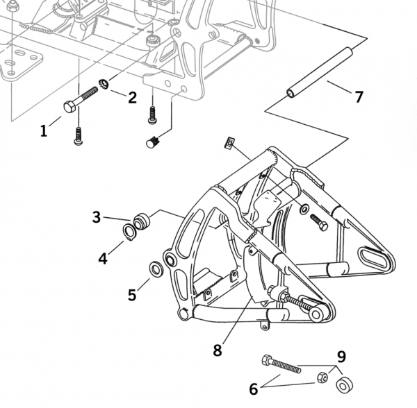 SWINGARM PARTS FOR 1984-1999 SOFTAIL