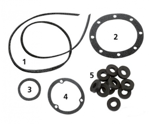 GASKET KITS, GASKETS, O-RINGS AND SEALS FOR TIN PRIMARY ON 4 SPEED BIG TWIN 1936-1964